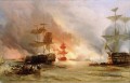 Das Bombardement von Algier 1816 von George Chambers Ältere Kriegsschiff Seeschlachts